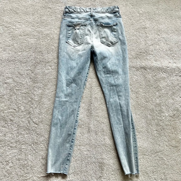 MOTHER WOMEN'S THE PIXIE ANKLE FRAY JEAN in Action Shot Size 28 - Picture 3 of 11